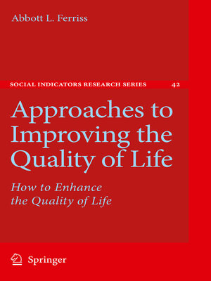 cover image of Approaches to Improving the Quality of Life